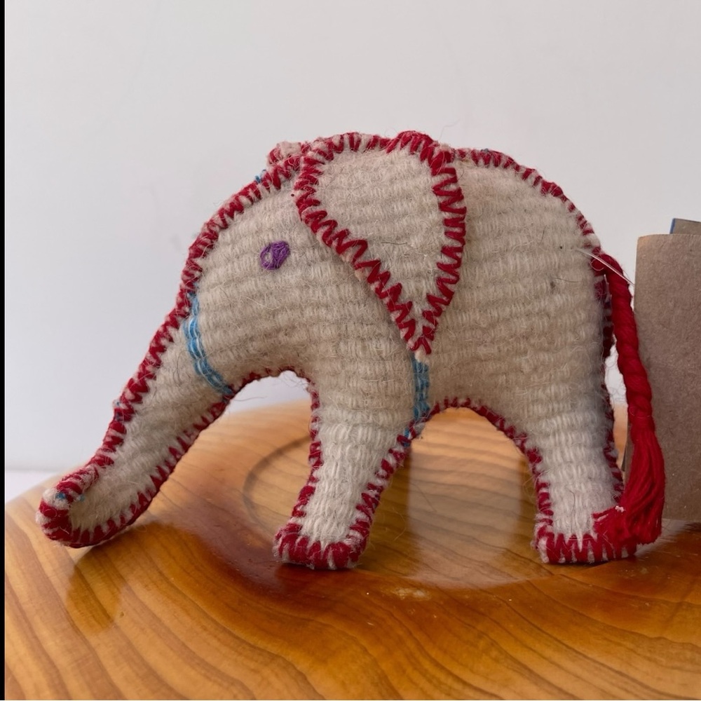 Made in Mexico Embroidered Elephant Soft Toy NWT